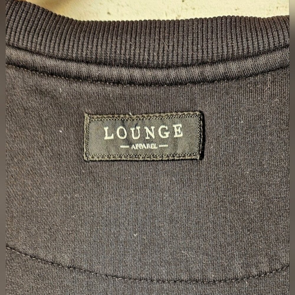 Lounge Apparel Black Cropped  Sweatshirt - Picture 4 of 12